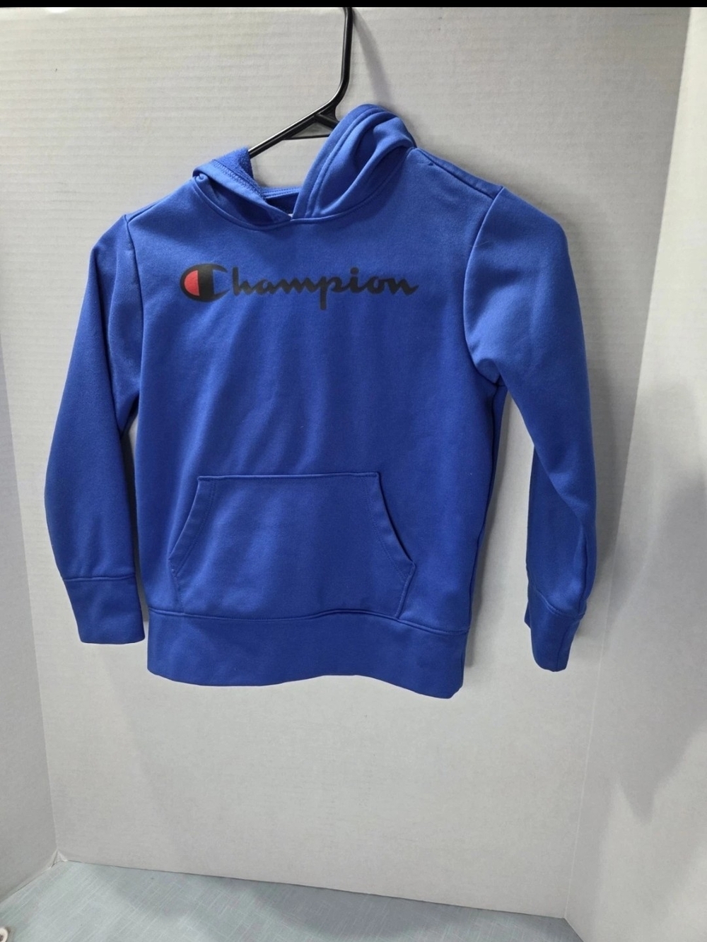 Champion Kids' Royal Blue Pullover Hoodie with Front Logo